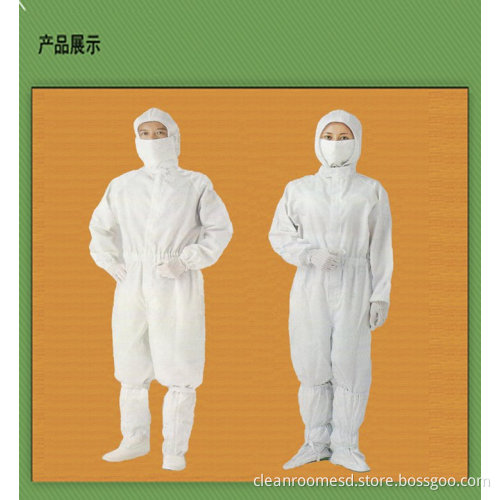 Oem White Anti Static Clean Room Garments Jackets For Labs